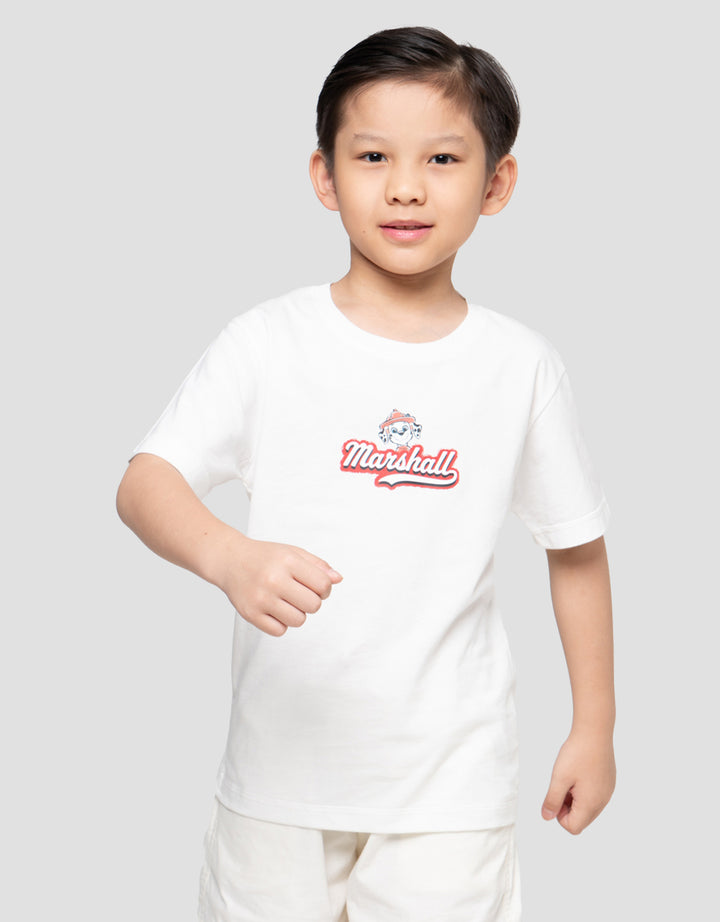 Character Paw Marshall Paw Print Kaos Anak Laki-laki