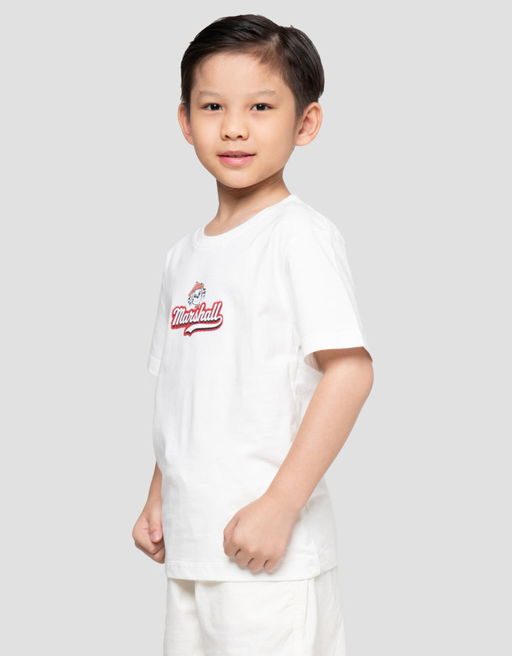 Character Paw Marshall Paw Print Kaos Anak Laki-laki