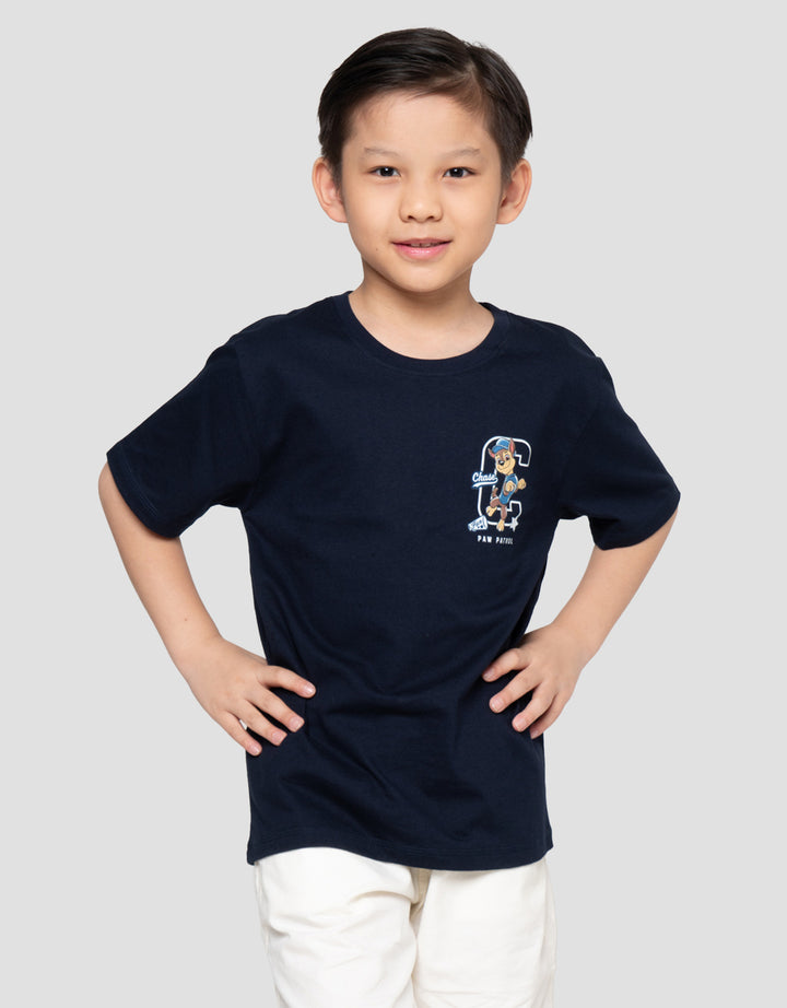 Character Paw Brave Print Kaos Anak Laki-laki
