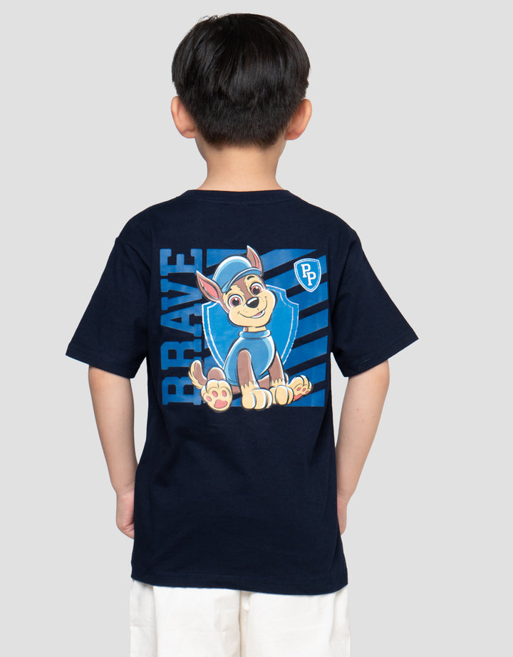 Character Paw Brave Print Kaos Anak Laki-laki