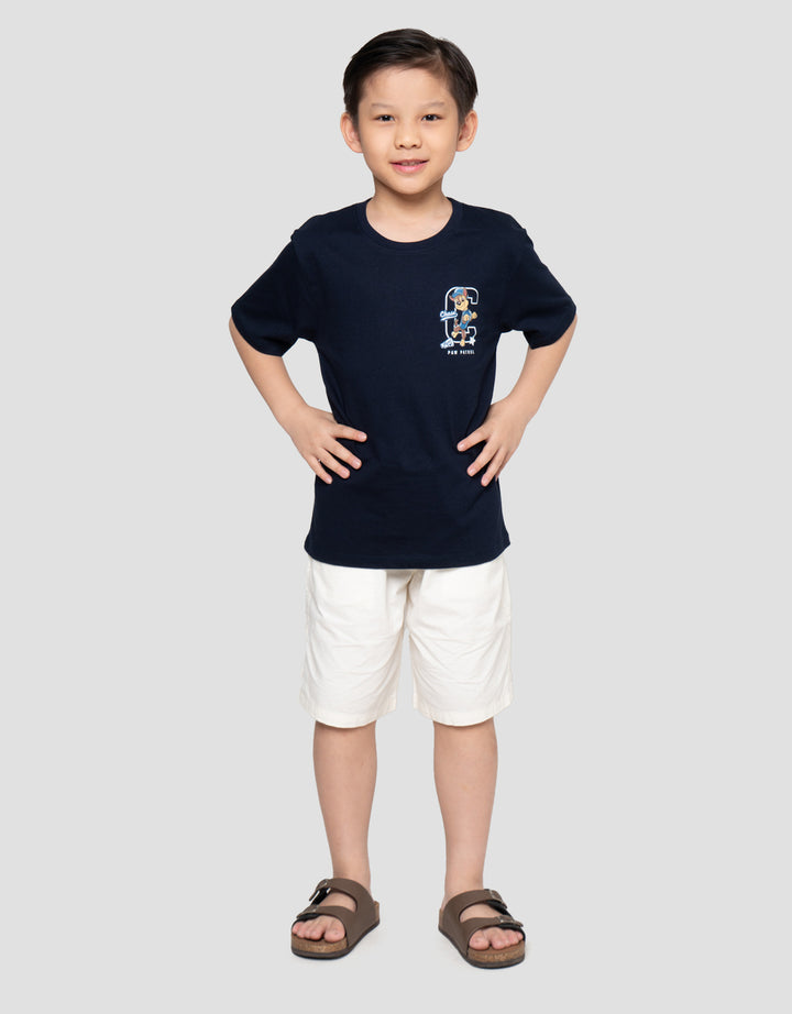 Character Paw Brave Print Kaos Anak Laki-laki