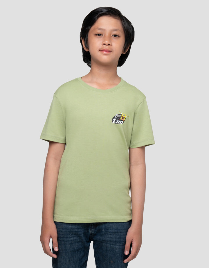 CHARACTER SPONGEBOB NO TIME KAOS ANAK LAKI-LAKI