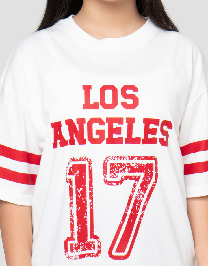 NEVADA LOS ANGELES 17 KAOS OVERSIZE ANAK PEREMPUAN