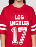 NEVADA LOS ANGELES 17 KAOS OVERSIZE ANAK PEREMPUAN