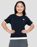 NEVADA RIB BORDIR BEAR KAOS ANAK PEREMPUAN