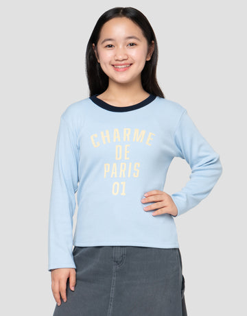 NEVADA RIB CHARME DE PARIS KAOS ANAK PEREMPUAN