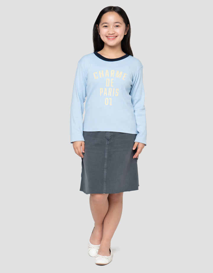 NEVADA RIB CHARME DE PARIS KAOS ANAK PEREMPUAN