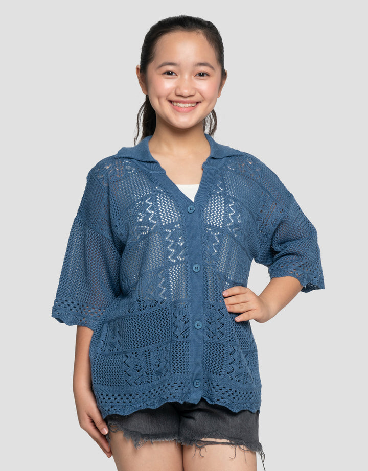 NEVADA WITH V COLLAR CARDIGAN ANAK PEREMPUAN