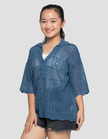 NEVADA WITH V COLLAR CARDIGAN ANAK PEREMPUAN