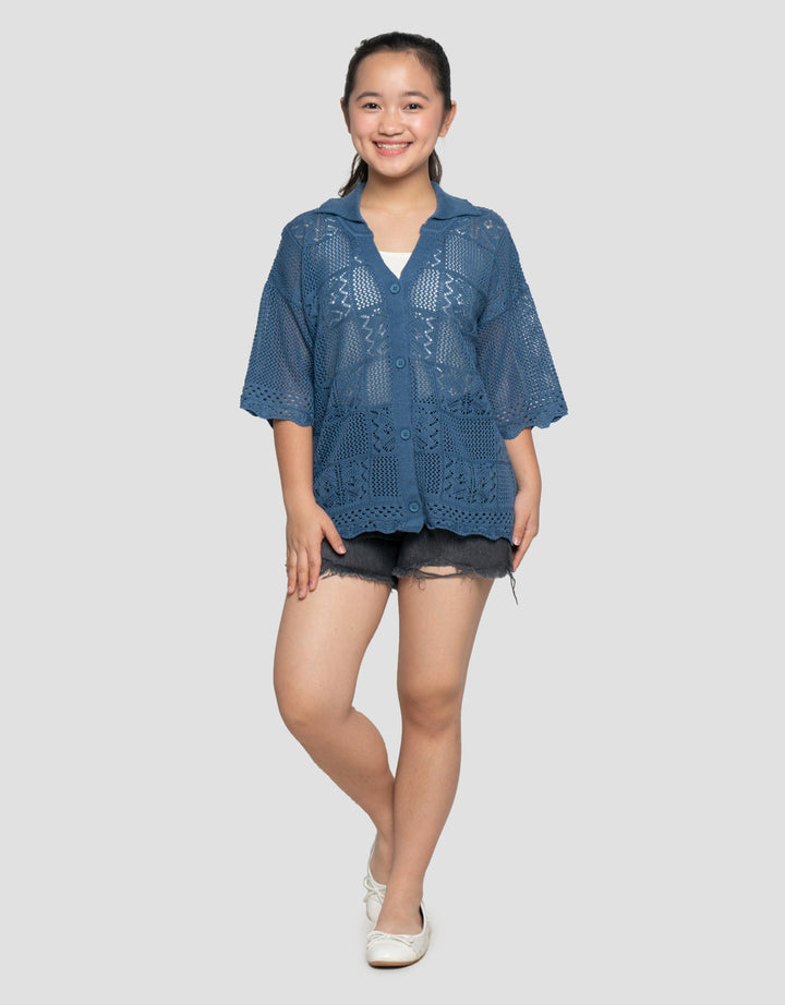 NEVADA WITH V COLLAR CARDIGAN ANAK PEREMPUAN