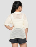 NEVADA COLLAR LENGAN PENDEK CARDIGAN ANAK PEREMPUAN