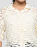 NEVADA COLLAR LENGAN PENDEK CARDIGAN ANAK PEREMPUAN