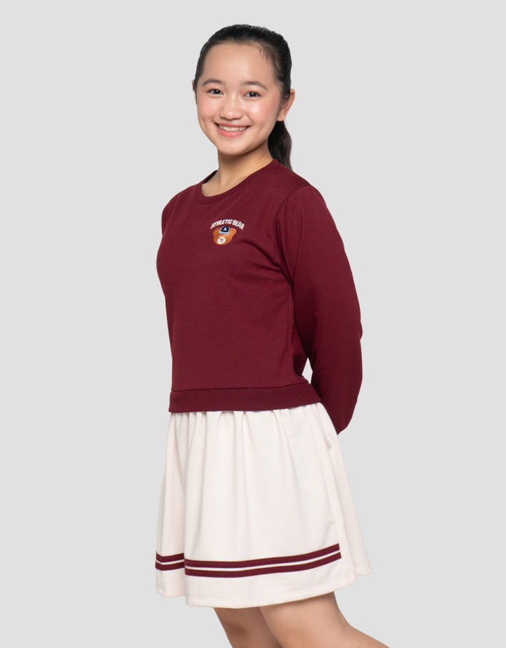 NEVADA BORDIR BEAR MIDI DRESS ANAK PEREMPUAN