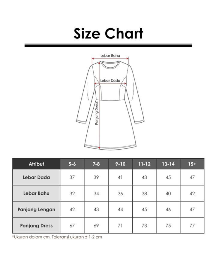 NEVADA BORDIR BEAR MIDI DRESS ANAK PEREMPUAN