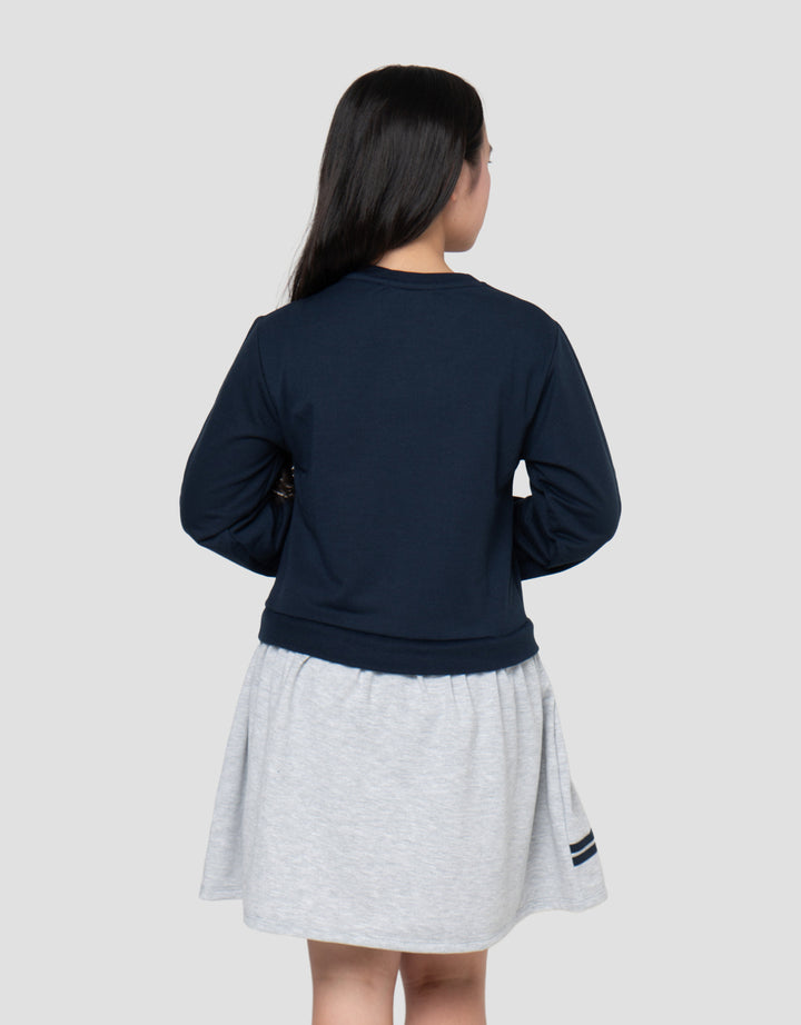NEVADA BORDIR BEAR 2 MIDI DRESS ANAK PEREMPUAN