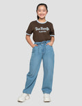 NEVADA BARREL WITH BELT CELANA JEANS ANAK PEREMPUAN