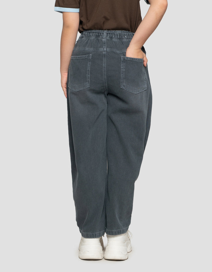 NEVADA BARREL WITH BELT CELANA JEANS ANAK PEREMPUAN