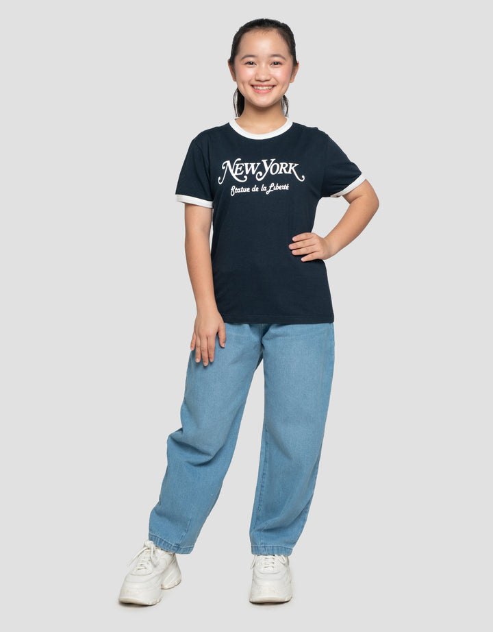 NEVADA RINGER NEW YORK KAOS ANAK PEREMPUAN