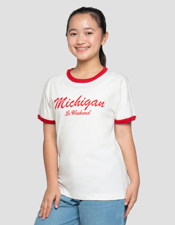 NEVADA RINGER MICHIGAN KAOS ANAK PEREMPUAN
