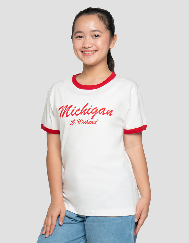 NEVADA RINGER MICHIGAN KAOS ANAK PEREMPUAN