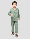 Little M Kerah Sport Pakaian Setelan Piyama Anak Laki-laki
