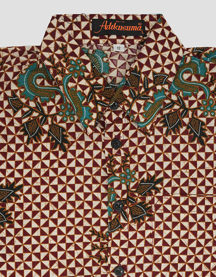 Adikusuma Batik Gajah Uling Kemeja Batik Anak Laki-Laki