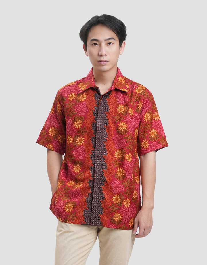 Adikusuma Semi Sutera Kembang 5 Kemeja Batik Pria