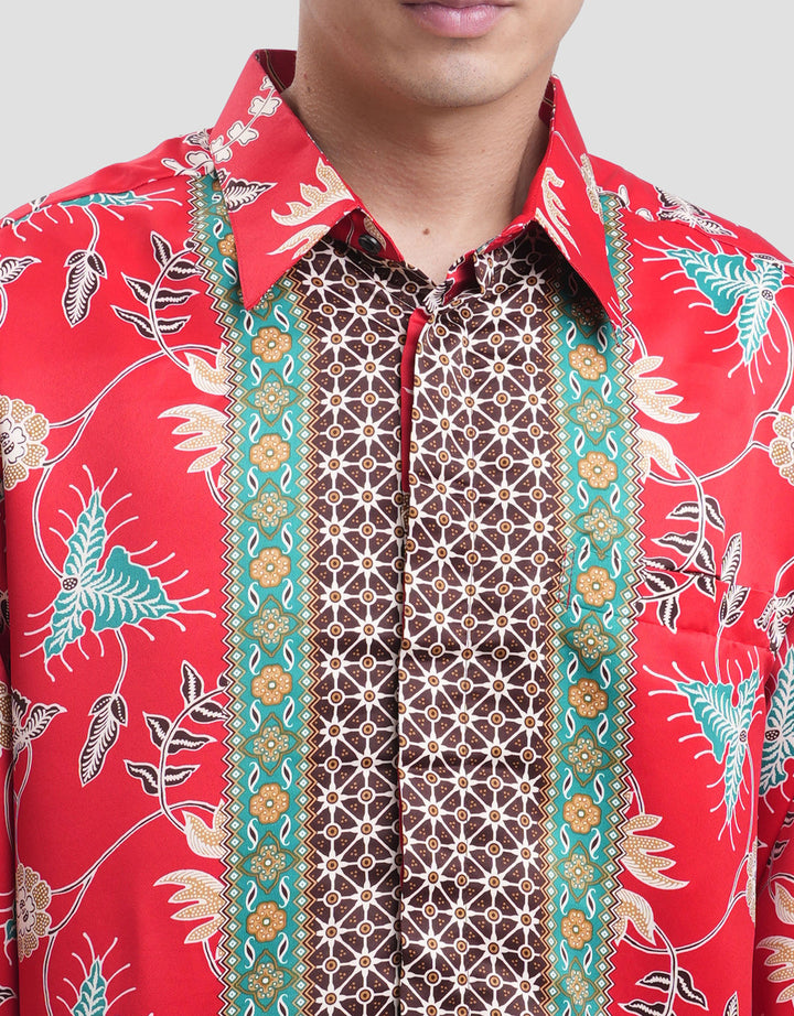 Adikusuma Semi Sutera Modern 1 Kemeja Batik Pria