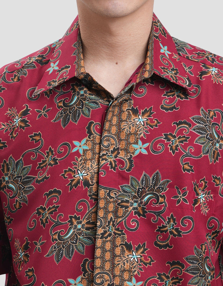 Adikusuma Batik Kembang 1 Kemeja Batik Pria