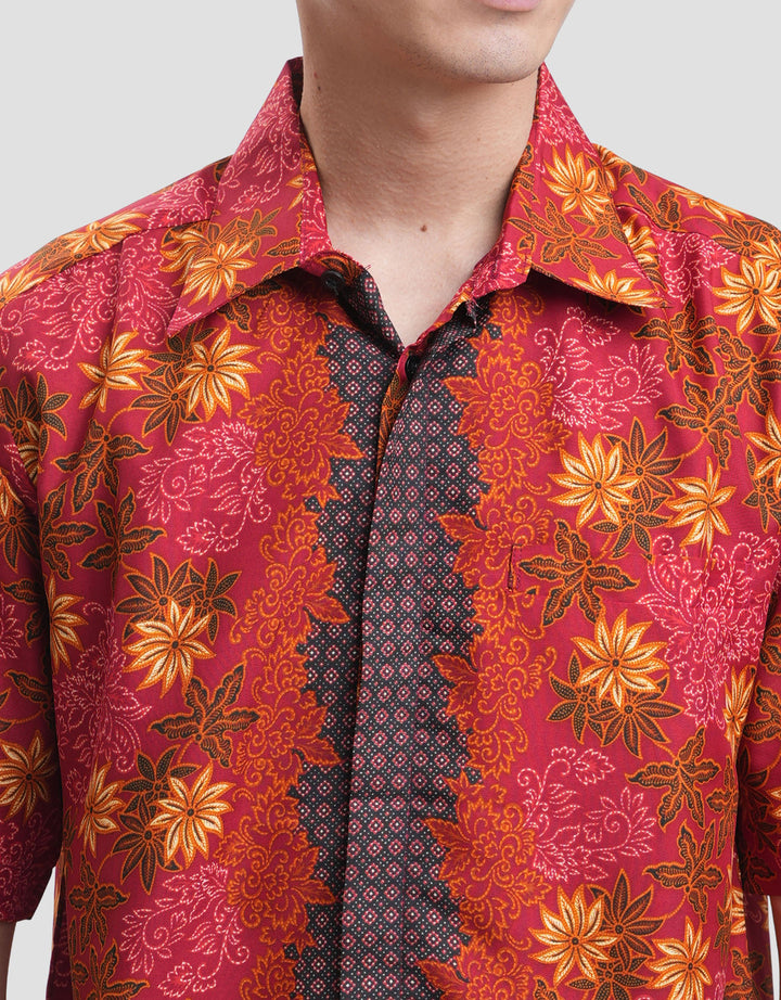 Adikusuma Semi Sutera Kembang 5 Kemeja Batik Pria