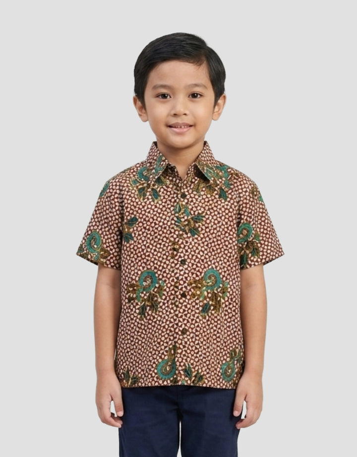 Adikusuma Batik Gajah Uling Kemeja Batik Anak Laki-Laki