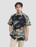 Adikusuma Parang Daun Kemeja Batik Pria