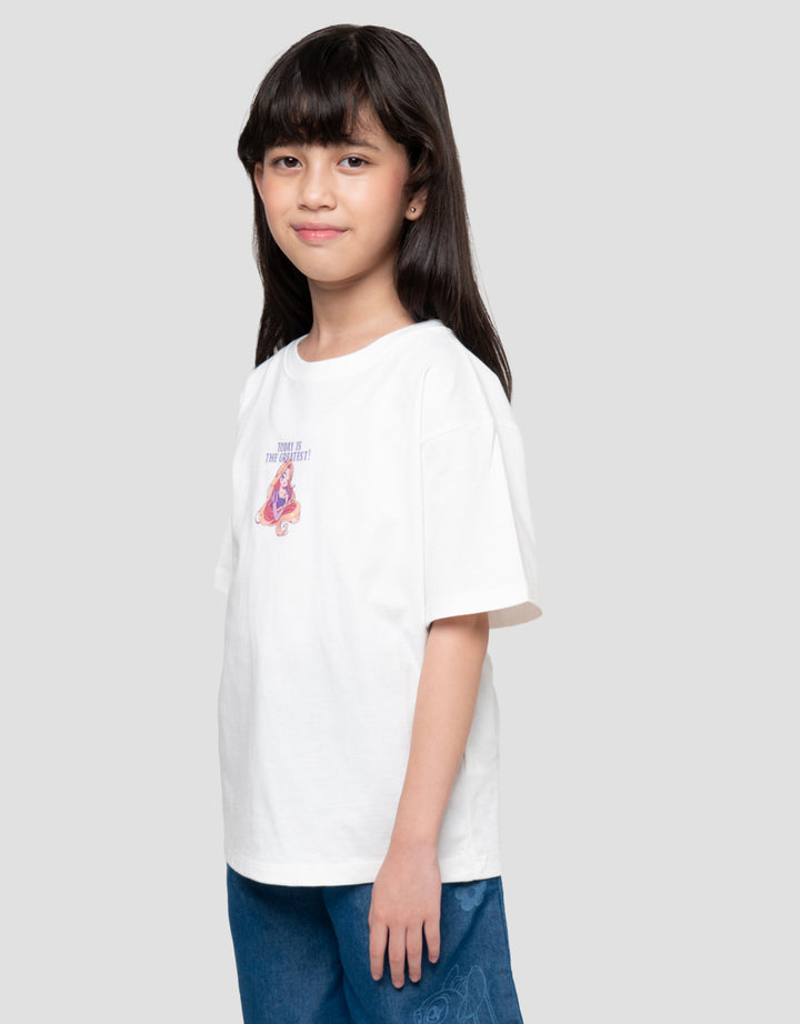 Disney Rapunzel Princess Print Kaos Anak Perempuan