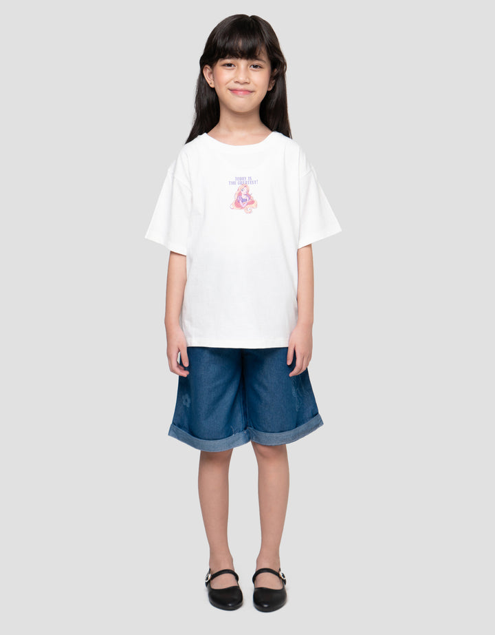 Disney Rapunzel Princess Print Kaos Anak Perempuan