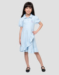 Disney Collar Princess Ruffle Dress Anak Perempuan