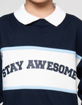 Little M Kerah Cut Sewn Sweater Oversize Anak Laki-laki