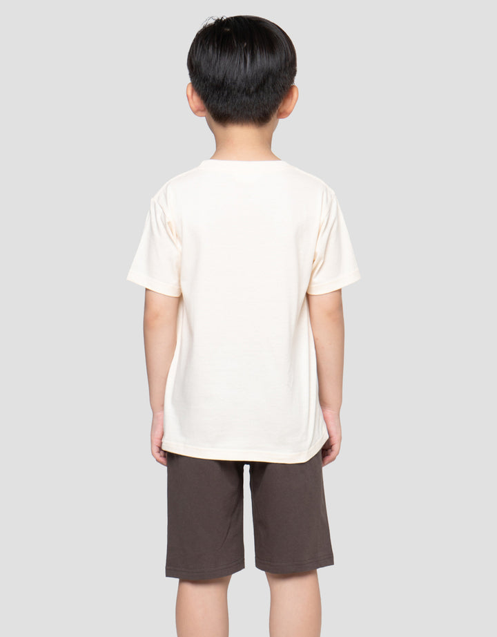 Little M Wildcats Lion Print Pakaian Setelan Anak Laki-laki