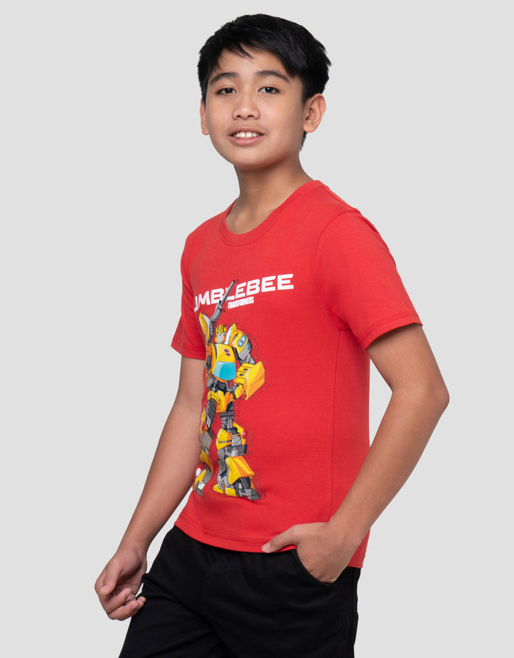 CHARACTER TRANSFORMERS BEE PRINT KAOS ANAK LAKI-LAKI