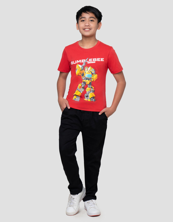 CHARACTER TRANSFORMERS BEE PRINT KAOS ANAK LAKI-LAKI