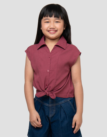 LITTLE M RIBBON KEMEJA ANAK PEREMPUAN
