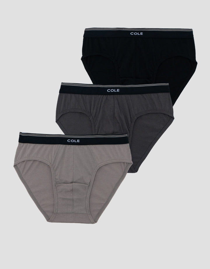 COLE CENTER LOGO 2 LINE CELANA DALAM PACK OF 3 PRIA