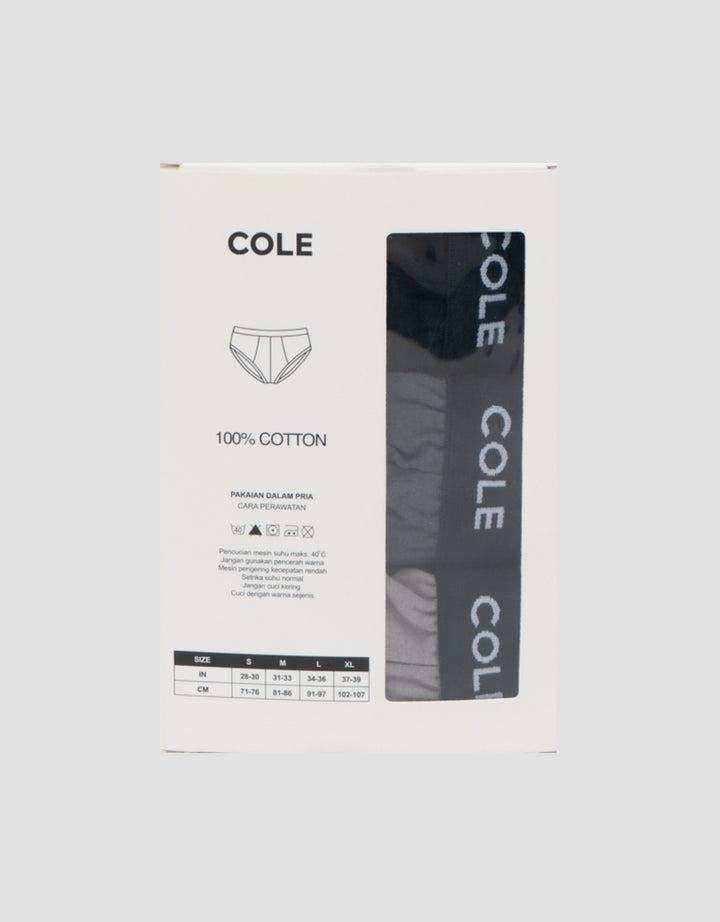 COLE CENTER LOGO 2 LINE CELANA DALAM PACK OF 3 PRIA