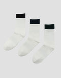 COLE 3PK QUARTER CASUAL DOUBLE LAYER SOLID KAUS KAKI PRIA