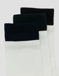 COLE 3PK QUARTER CASUAL DOUBLE LAYER SOLID KAUS KAKI PRIA