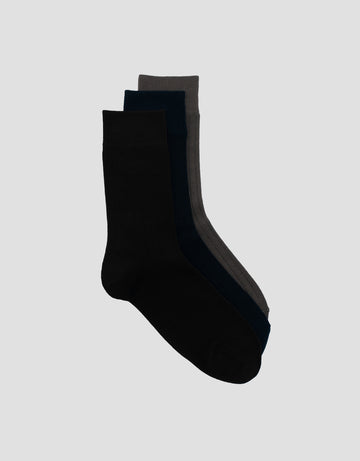 COLE 3PK QUARTER CASUAL SOLID RIB KAUS KAKI PRIA