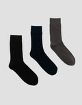 COLE 3PK QUARTER CASUAL SOLID RIB KAUS KAKI PRIA