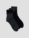 COLE 3PK ANKLE CASUAL DOUBLE LAYER KAUS KAKI PRIA