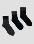 COLE 3PK ANKLE CASUAL DOUBLE LAYER KAUS KAKI PRIA