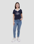 Nevada V-Neck Polymesh Looney Tunes Kaos Wanita