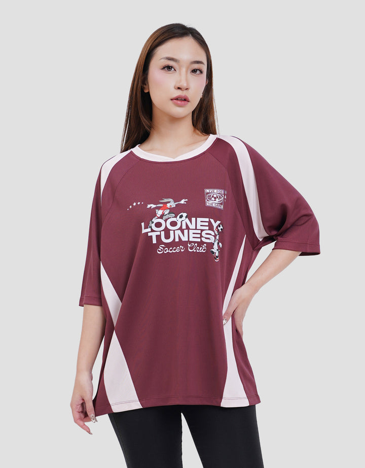 Nevada Polymesh Looney Tunes Kaos Oversize Wanita
